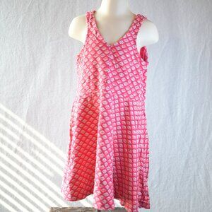Old Navy Pink Skater Dress with Pattern Size S/P (6-7)